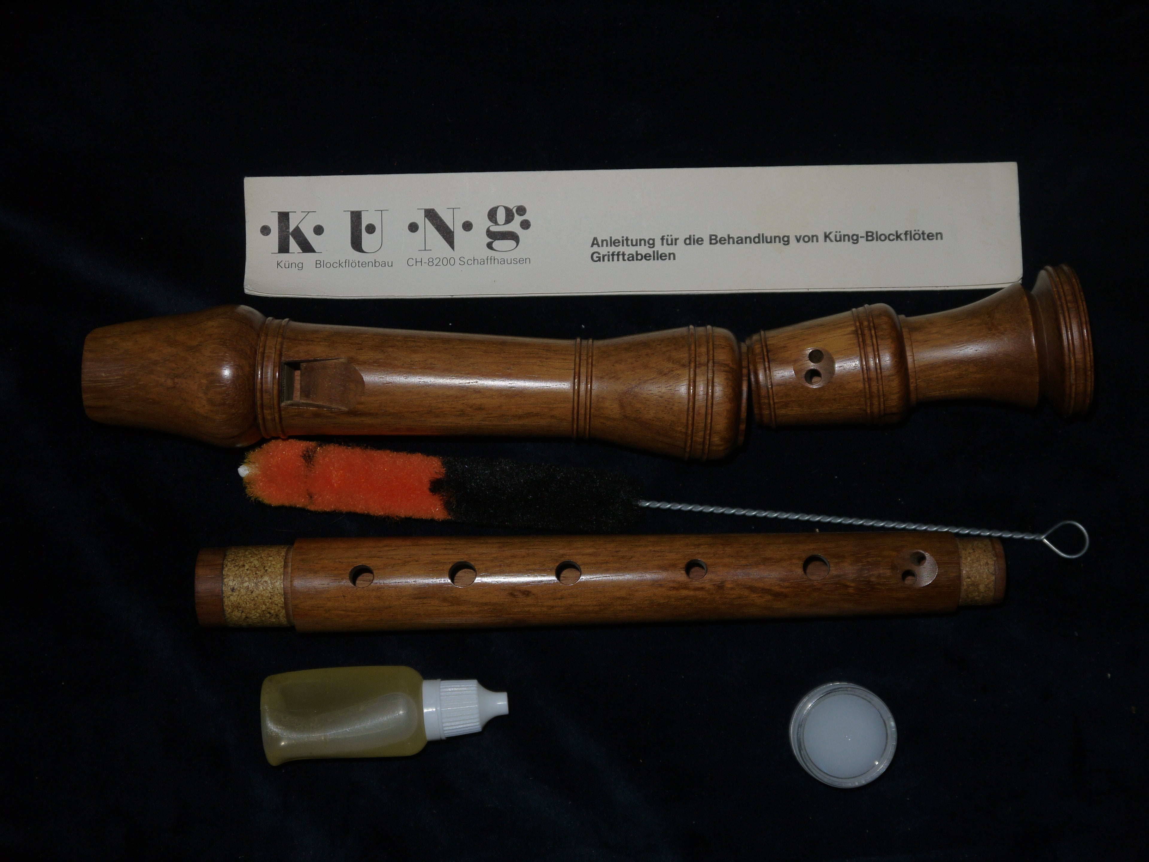 Alt-Blockflöte Küng – Bubinga, Barockgriff – Schweizer Qualität