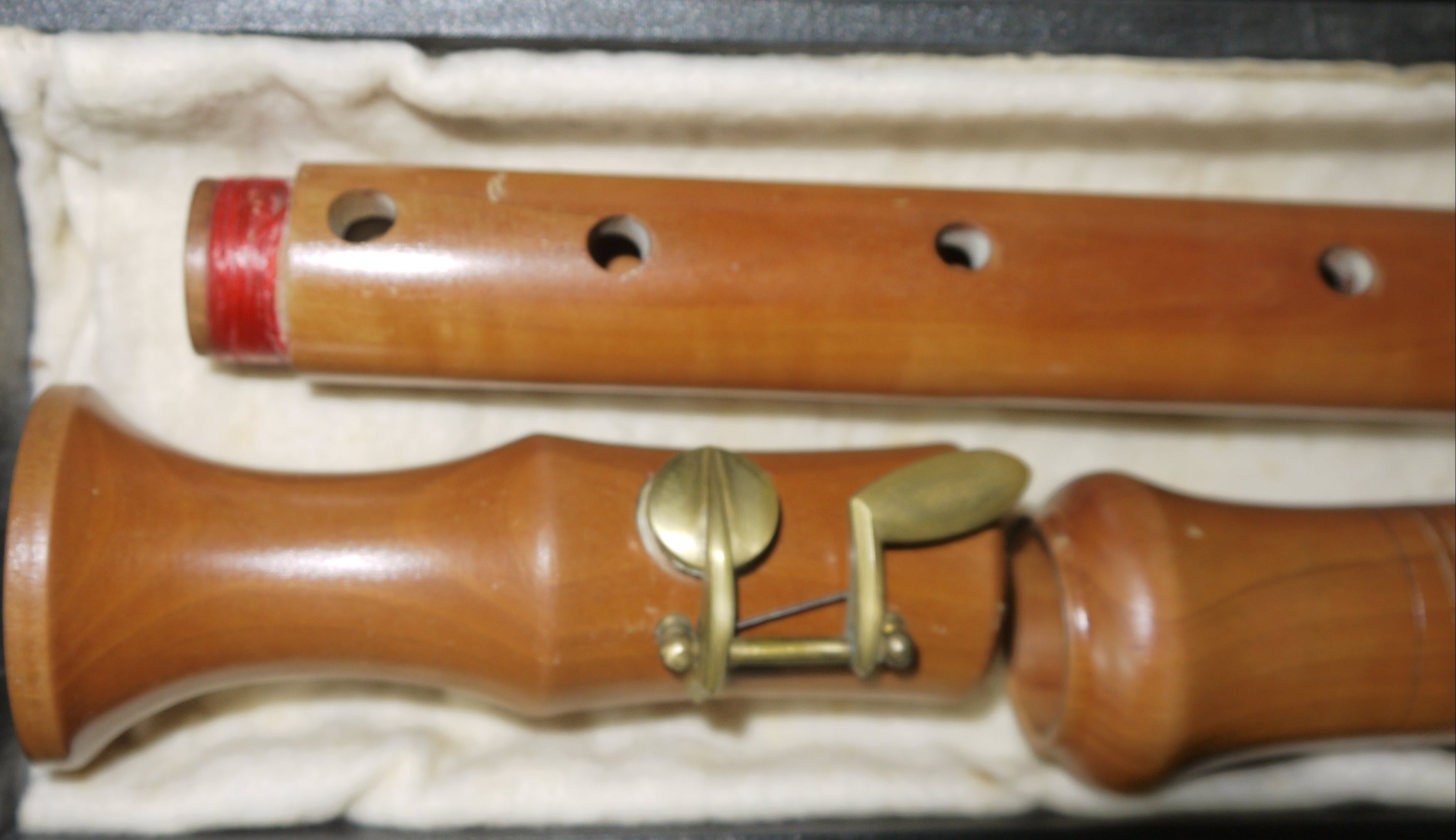 Tenor-Blockflöte C – Barockgriff, Holzbox, deutscher Stil – Technisch einwandfrei