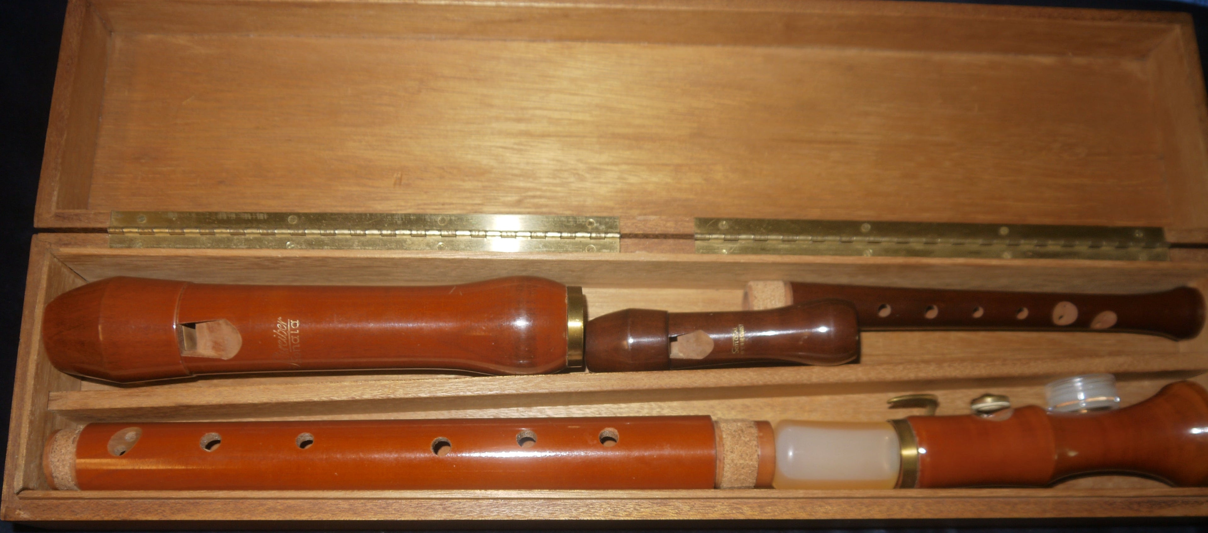 Schreiber „Sonata“ Blockflöten-Set – Tenor & Sopran C, Barocker Griff, in edler Holzbox