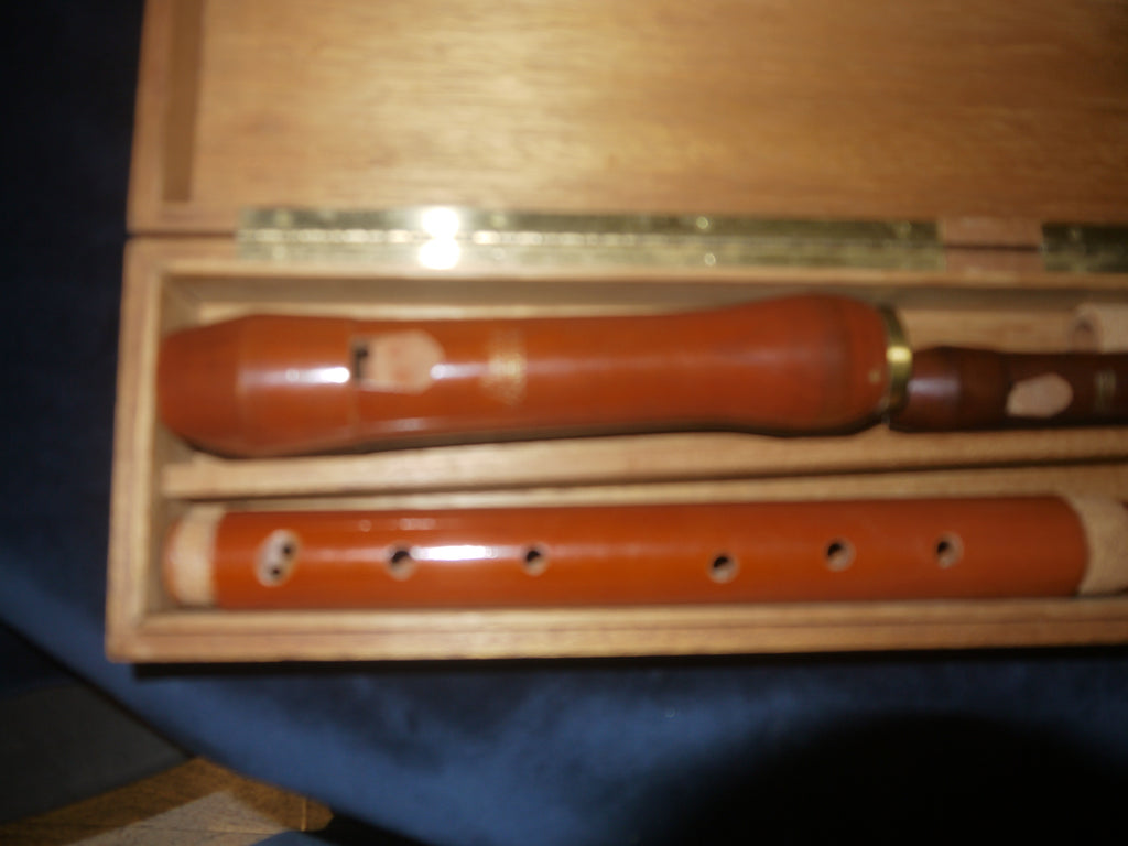 Schreiber „Sonata“ Blockflöten-Set – Tenor & Sopran C, Barocker Griff, in edler Holzbox