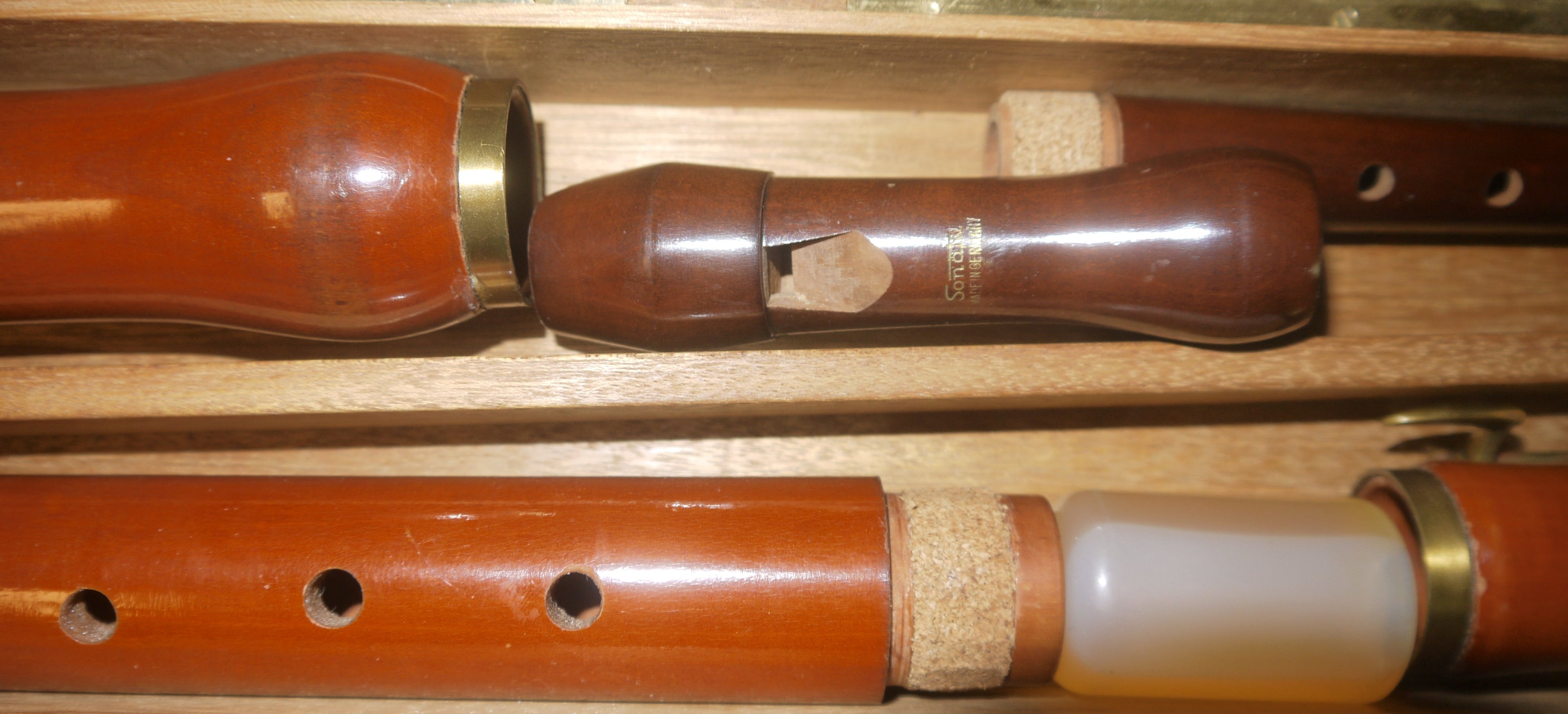 Schreiber „Sonata“ Blockflöten-Set – Tenor & Sopran C, Barocker Griff, in edler Holzbox