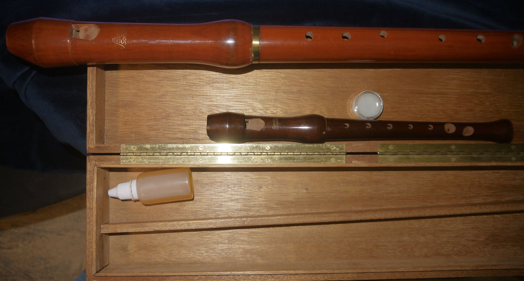 Schreiber „Sonata“ Blockflöten-Set – Tenor & Sopran C, Barocker Griff, in edler Holzbox