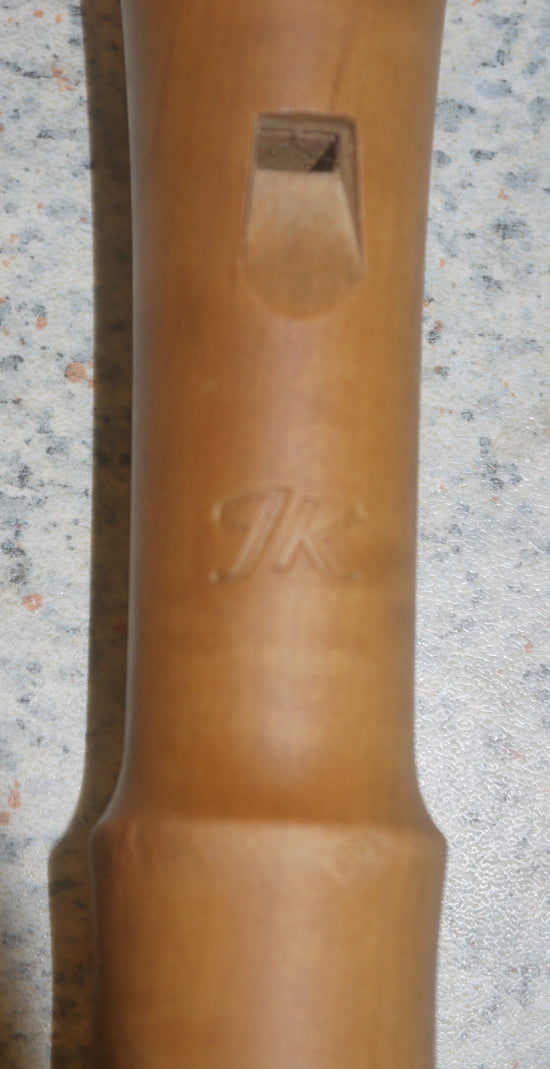 Antike Sopran-Blockflöte in C von Johannes Kuhnat – Ahorn, Barocker Griff